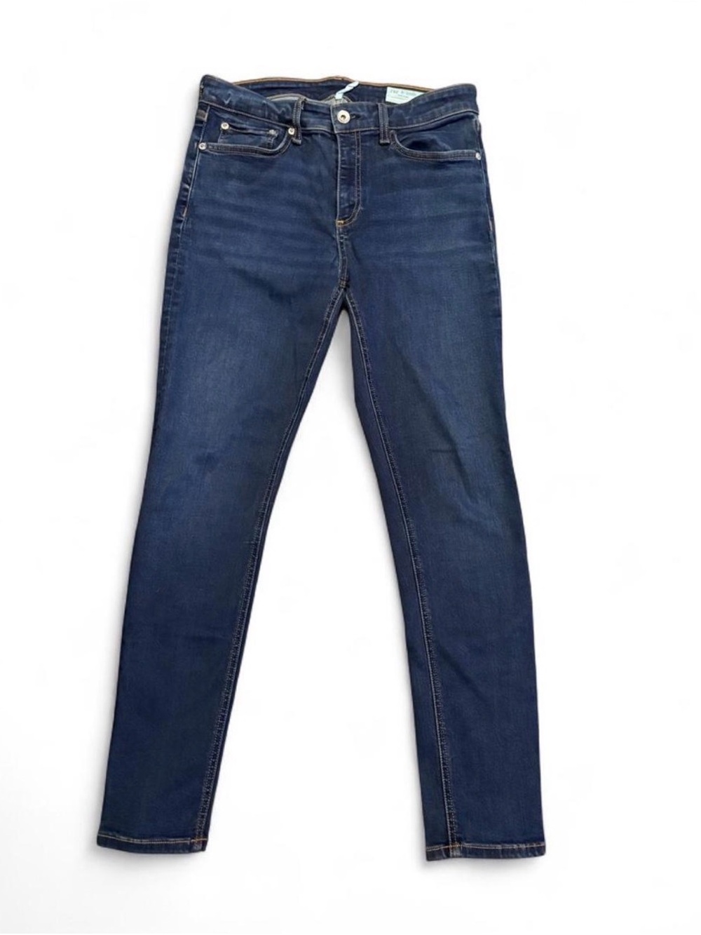 rag & bone Cate W 28 Mid-Rise Ankle Skinny Jeans Dark Wash Stretch Made in USA